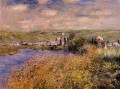Vetheuil gesehen von Ile Saint Martin Claude Monet